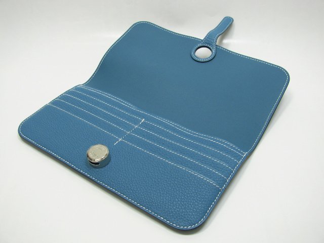 エルメス ドゴンロング トゴ/ブルージーン（金具：シルバー）HERMES12