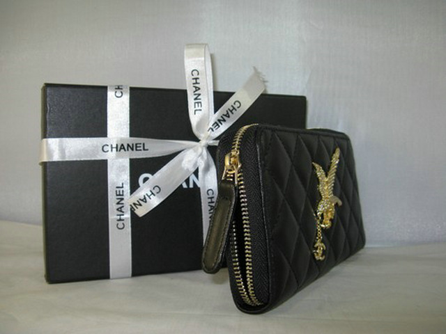 シャネルスーパーコピー CHANEL ラムスキン 長財布 ブラック A319