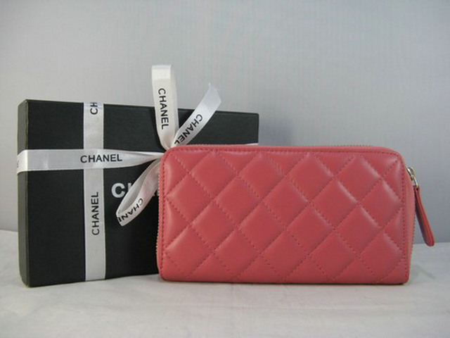 シャネル CHANELコピー財布 ラムスキン 長財布 ピンク A319