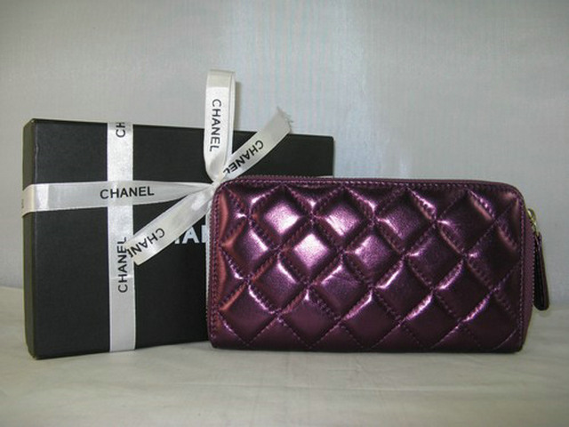 シャネルスーパーコピー CHANEL ラムスキン 長財布 バープル A319