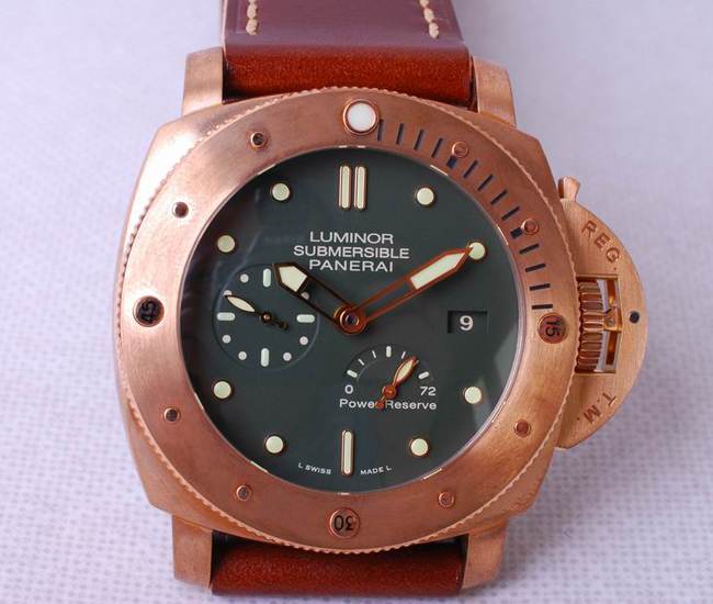  パネライ スーパーコピー ルミノール サブマーシブル 1950 パワーリザーブ ブロンゾ 47mm / Ref.PAM00507