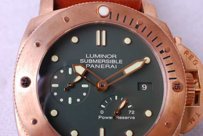  パネライ スーパーコピー ルミノール サブマーシブル 1950 パワーリザーブ ブロンゾ 47mm / Ref.PAM00507