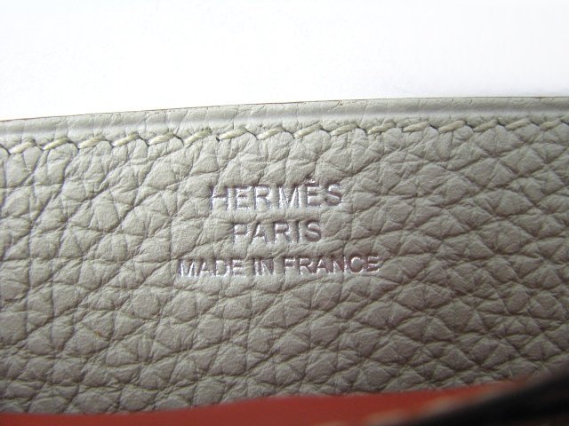 エルメス ニュードゴン 長財布 トゴ/サンギンヌ/グレーパール HERMES13