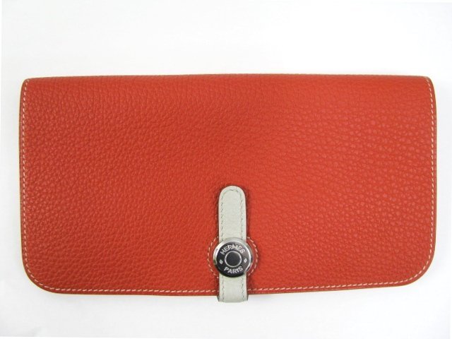 エルメス ニュードゴン 長財布 トゴ/サンギンヌ/グレーパール HERMES13
