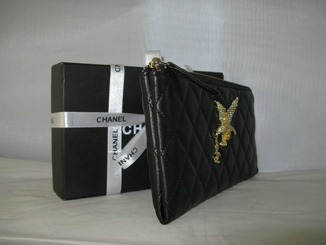 シャネルスーパーコピー CHANEL ラムスキン 長財布 ブラック A320