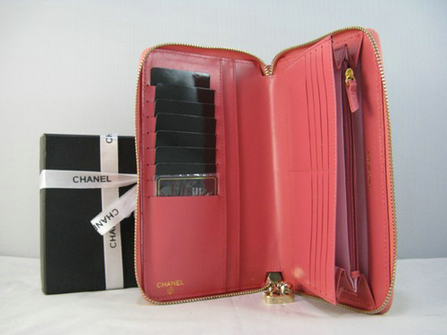 シャネルスーパーコピー CHANEL ラムスキン 長財布 ピンク A313