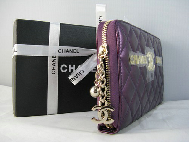 シャネルスーパーコピー CHANEL ラムスキン 長財布 バープル A313