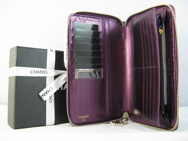 シャネルスーパーコピー CHANEL ラムスキン 長財布 バープル A313