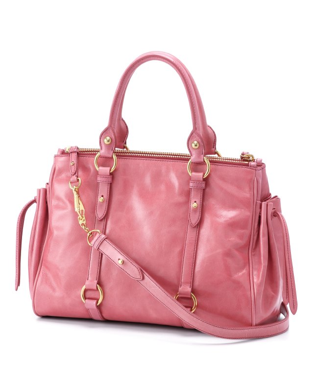 ミュウミュウ VITELLO LUX ショルダー付 ハンドバッグ RN0894 X72 F0028