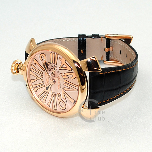 ガガミラノ 時計 スーパーコピー n級品 マニュアーレ マヌアーレ スリム 46mm ブラック ブレス 5085.02 