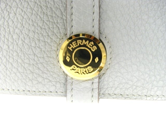 エルメス ニュードゴン 長財布 トゴ/グレーパール（金具：ゴールド）HERMES14