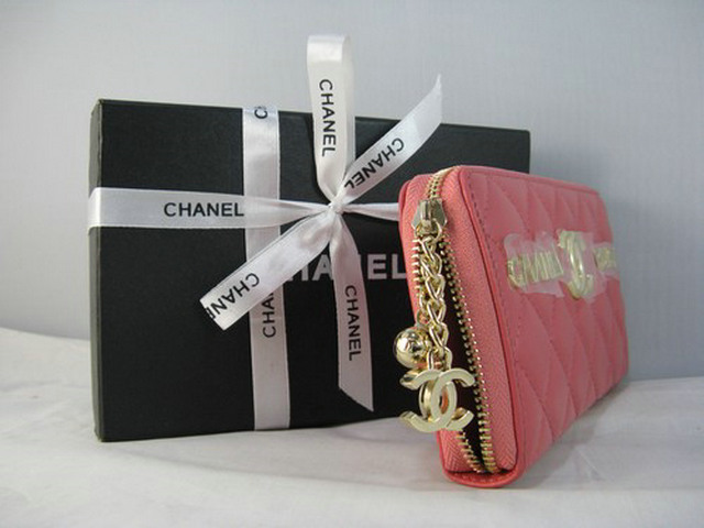  シャネルスーパーコピー CHANELラムスキン 長財布 ピンク A312