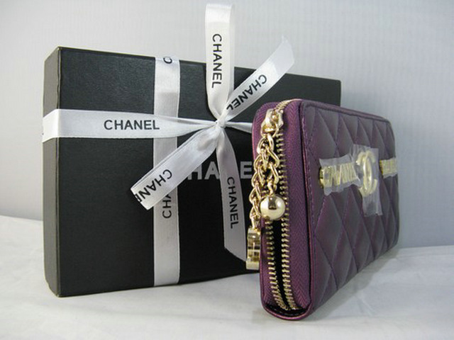 シャネルスーパーコピー CHANEL ラムスキン 長財布 バープル A312