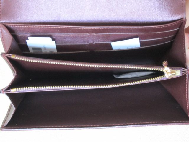 ルイヴィトン LOUIS VUITTON エナメル 二つ折長財布 M61734