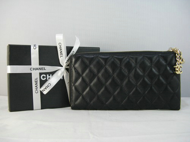シャネルスーパーコピー CHANELラムスキン 長財布 ブラック A311