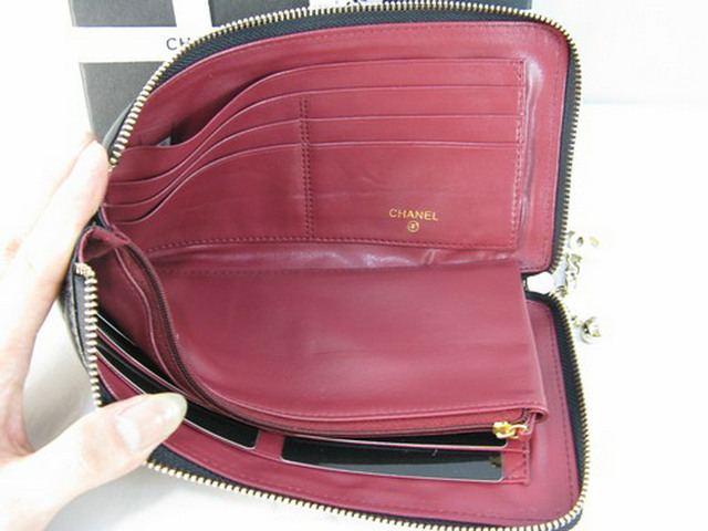 シャネルスーパーコピー CHANELラムスキン 長財布 ブラック A311