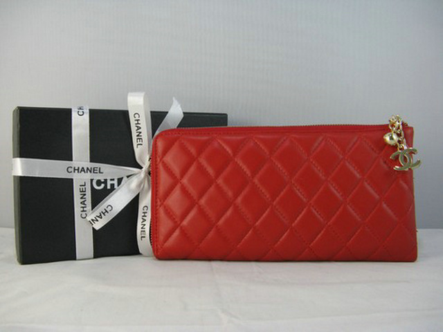 シャネルスーパーコピー CHANEL ラムスキン 長財布 レッド A311