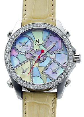 ガガ･ミラノ マニュアル 40mm クォーツ 5020.4 ホワイト皮 ブラックシェル/ホワイトアラビア