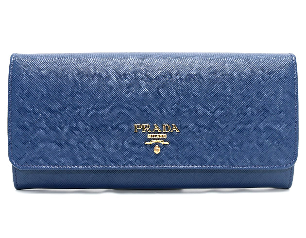 プラダ 財布 韓国 スーパーコピー METAL カーフレザー 長財布 ネイビー BLUETTE 1M1132 QWA 016 