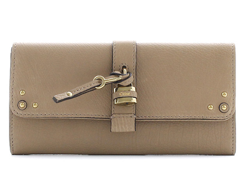 クロエ CHLOE オーロラ カーフレザー 長財布 ペプルベージュ【PEBBLE】 3P0144751052