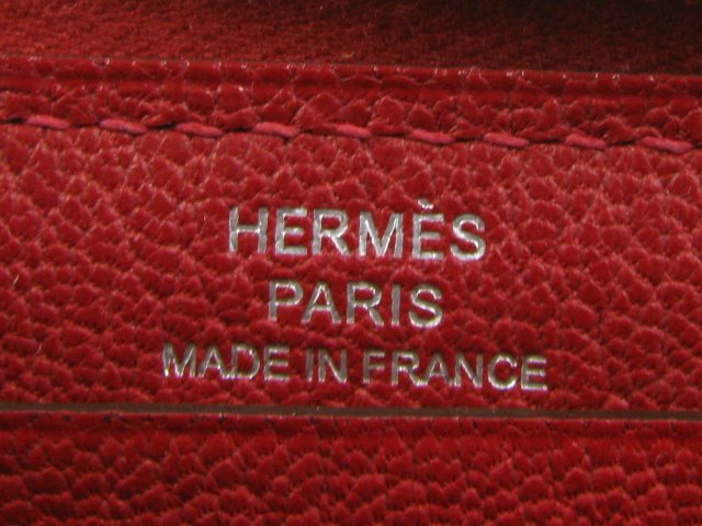 エルメス エヴリンアザップロング ルージュカザック/シェーブル HERME015