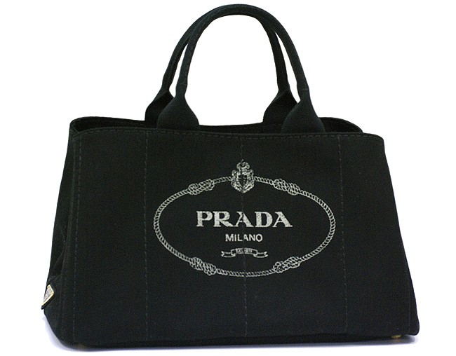 PRADA トートバッグ キャンバス ブラック BN18725 新品 本物