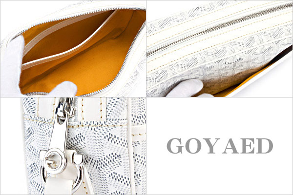  ゴヤール スーパーコピー GOYARD ショルダーバッグ 斜めがけ レディース ヘリンボーン ホワイト AMACAPVERT 50