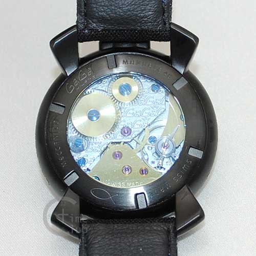 ガガミラノ 時計 スーパーコピー n級 マニュアーレ マヌアーレ 48mm ブラック/ブルー 5016.10S