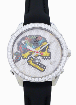 ジェイコブ 時計 n級 スーパーコピー JC-SKULL5D ファイブタイムゾーン スカル 47mm SS