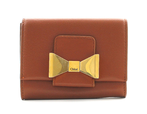 クロエ CHLOE ボビィ ラムスキン 二つ折財布 レッドブッシュ【RED BUSH】 3P049183452M