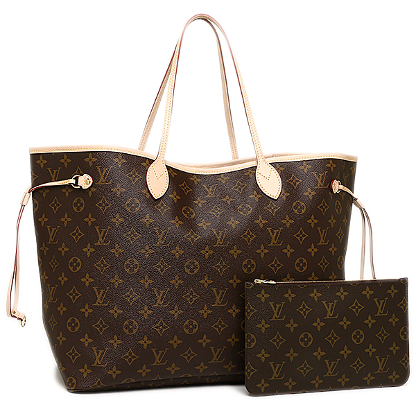 ルイヴィトン スーパーコピー バッグ LOUIS VUITTON M40991 モノグラム ポーチ付き ネヴァーフルGM トートバッグ