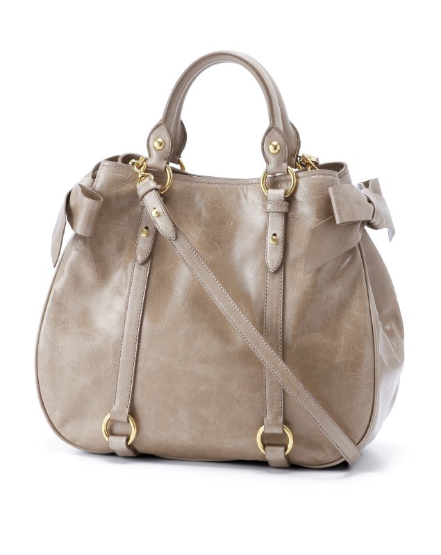 ミュウミュウ VITELLO LUX ショルダー付 ハンドバッグ RN0891 X72 F0770