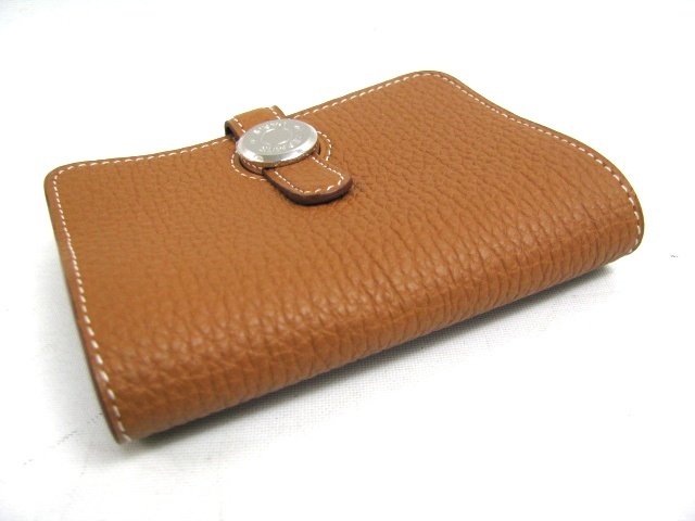 エルメス ドゴンコインケース トゴ/ゴールド（金具：シルバー）HERMES18