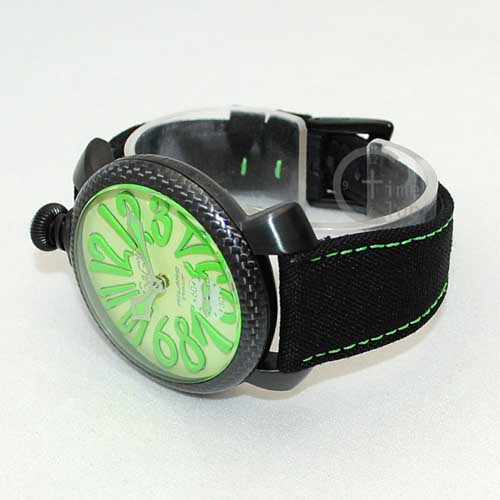 ガガミラノ 時計 スーパーコピー n級 マニュアーレ マヌアーレ 48mm ブラック/グリーン 5016.11S