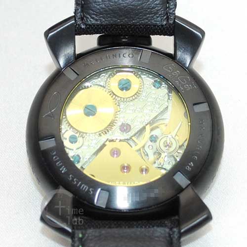 ガガミラノ 時計 スーパーコピー n級 マニュアーレ マヌアーレ 48mm ブラック/グリーン 5016.11S