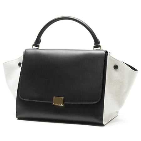 セリーヌ レザー ハンドバッグ（２ＷＡＹ仕様）トラペーズ 16954 2ldl 01cr wk