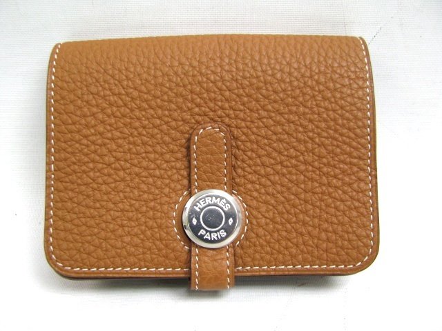 エルメス ドゴンコインケース トゴ/ゴールド（金具：シルバー）HERMES18