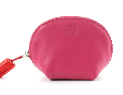 ロエベ 韓国 スーパーコピー LOEWE アマソナ シープスキン コインケース小銭入れ マゼンタ 18281B597440