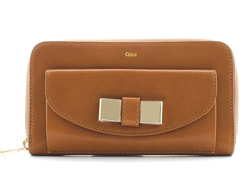 クロエ CHLOE リリィ カーフレザー 長財布 ナッツ【NUT】 3P0501015174