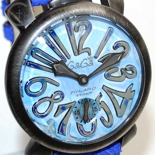 ガガミラノ 時計 スーパーコピー n級 マニュアーレ マヌアーレ 48mm ブルー 5012 