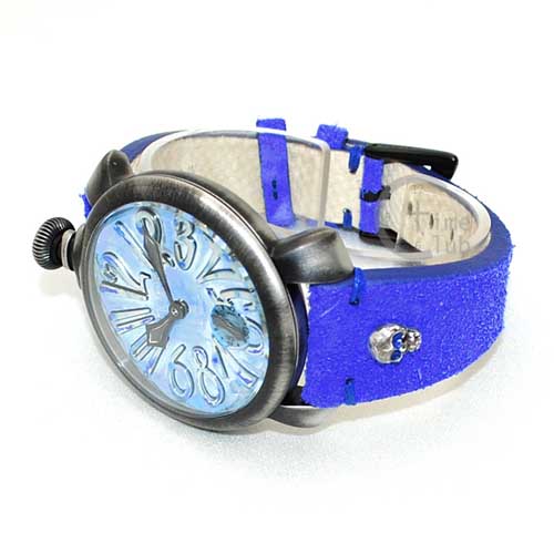 ガガミラノ 時計 スーパーコピー n級 マニュアーレ マヌアーレ 48mm ブルー 5012 