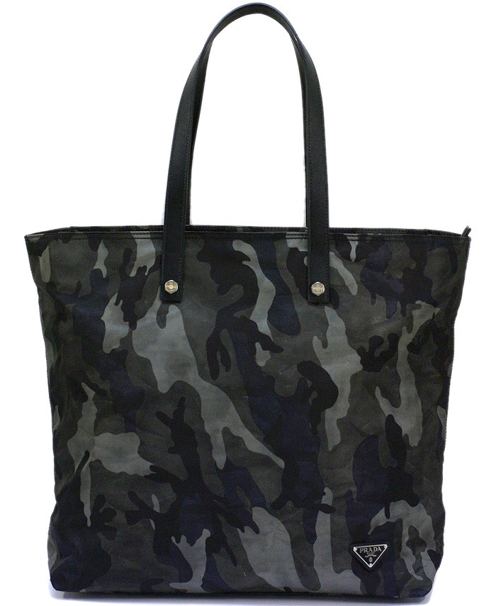 PRADA カモフラージュ 迷彩 ショルダーバッグ グレー VA0883