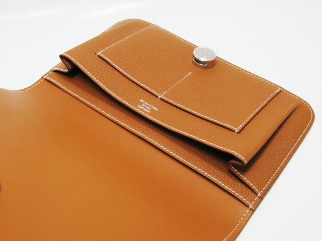 HERMES エルメス ドゴンGMトゴ ゴールド 金具：シルバー HERMES21