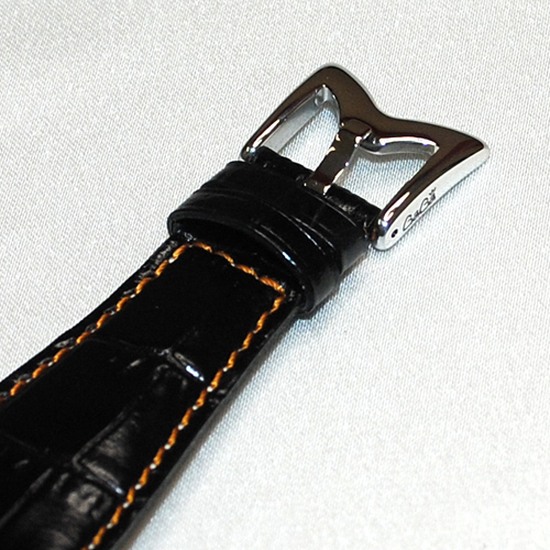 ガガミラノ 時計 スーパーコピー n級品 マニュアーレ マヌアーレ 48mm ブラックレザー/シルバー/オレンジ 5010.11S