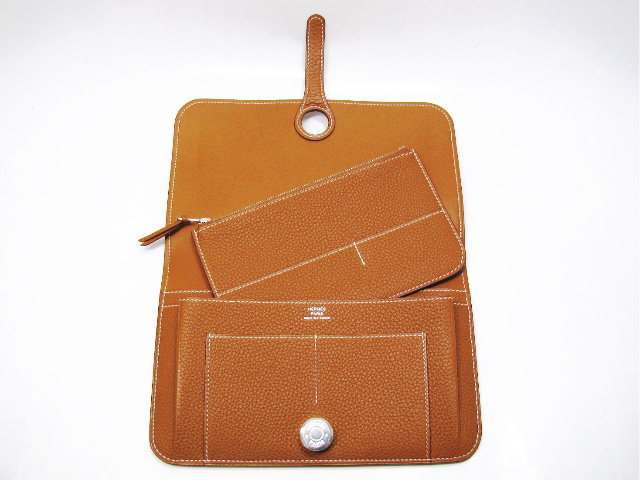 HERMES エルメス ドゴンGMトゴ ゴールド 金具：シルバー HERMES21