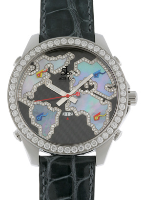 ジェイコブ 時計 n級 スーパーコピー JC-127D ファイブタイムゾーン ワールドマップ 47mm SS
