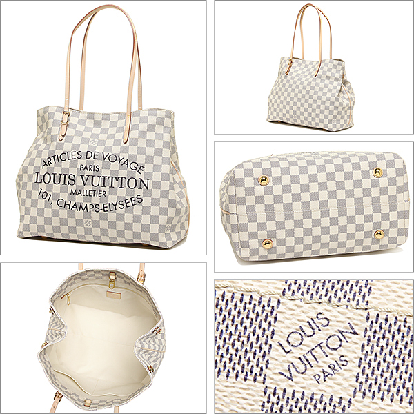 ルイヴィトン スーパーコピー バッグ LOUIS VUITTON N41375 ダミエアズール カバMM ショルダーバッグ
