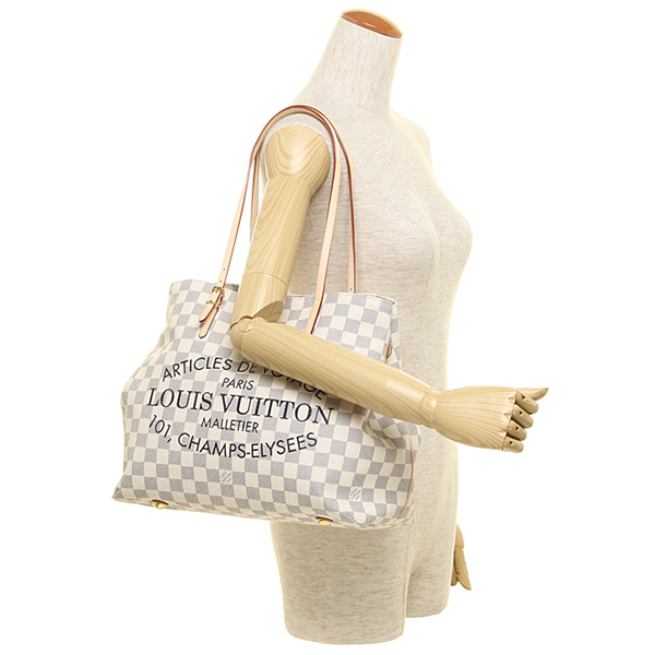 ルイヴィトン スーパーコピー バッグ LOUIS VUITTON N41375 ダミエアズール カバMM ショルダーバッグ