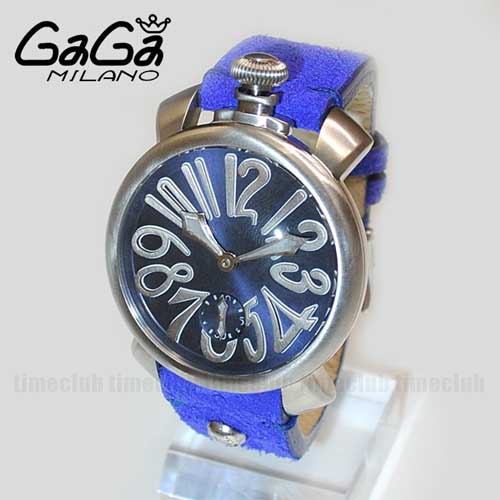ガガミラノ 時計 スーパーコピー n級 マニュアーレ マヌアーレ 48mm ブルー 5010 VINTAGE