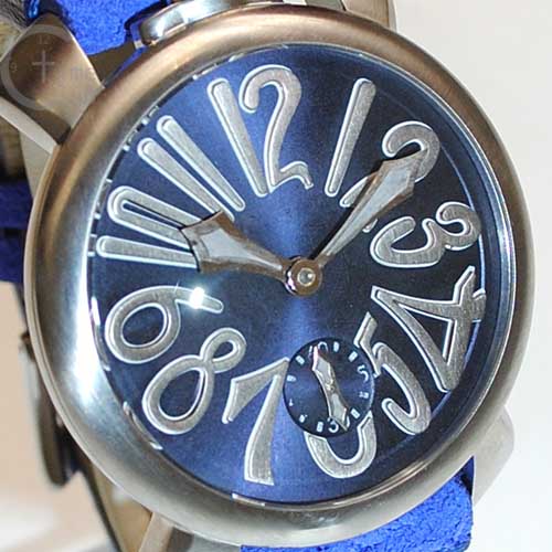 ガガミラノ 時計 スーパーコピー n級 マニュアーレ マヌアーレ 48mm ブルー 5010 VINTAGE